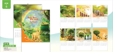 Lịch Treo Tường 2026 Đơm Hoa Kết Trái – Tài Lộc Sung Túc, Thành Công Viên Mãn