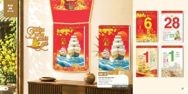 Các Mẫu Lịch Bloc Mới Năm 2027