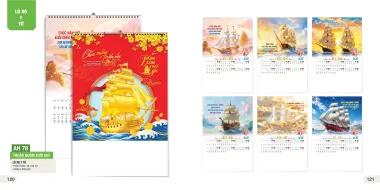 Lịch Treo Tường Lò Xo 7 tờ - Các Mẫu Lịch Năm 2027