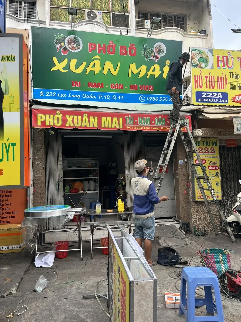 Bảng Hiệu Phở Xuân Mai - In Bạt Hiflex, Tối Ưu Chi Phí