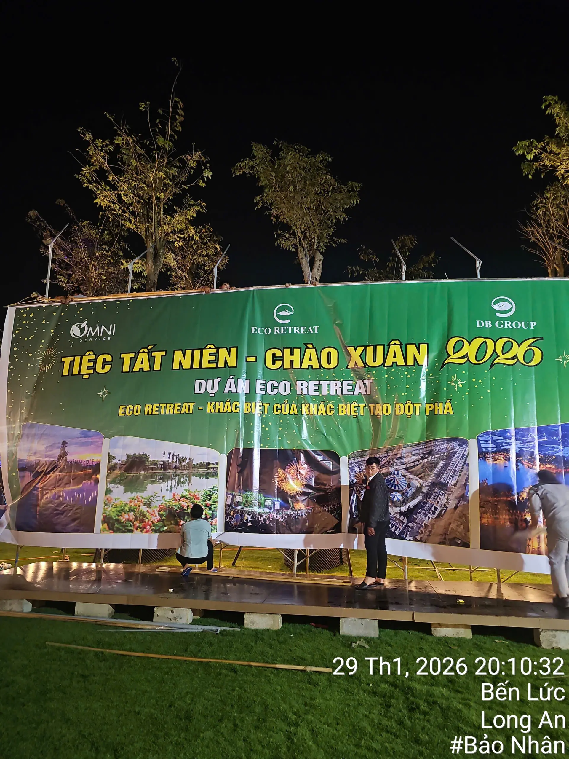 Thiết Kế, In Ấn, Thi Công Lắp Đặt Backdrop Chuyên Nghiệp – Dự Án ECO RETREAT