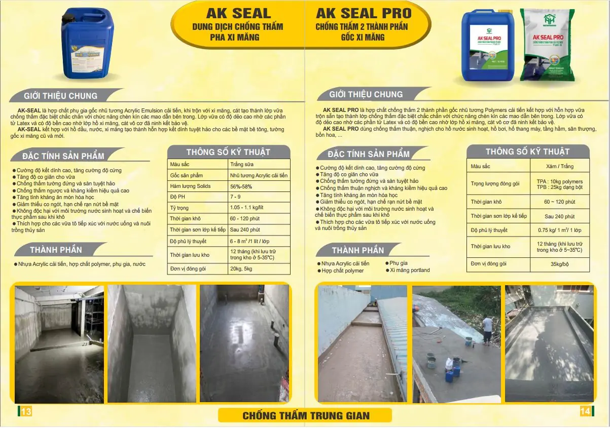 Catalogue chống thấm trung gian